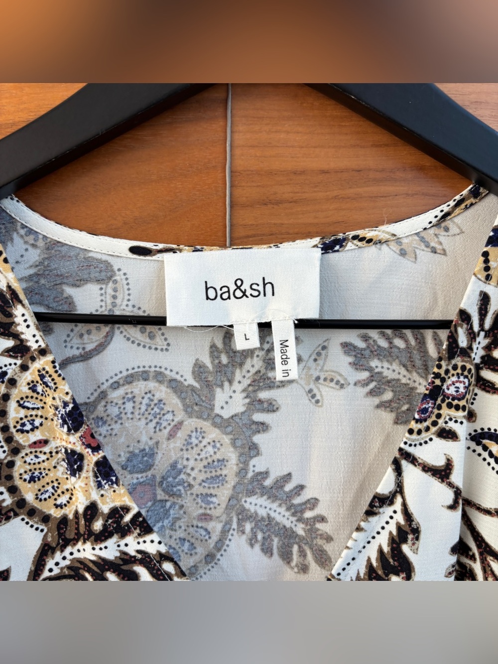 Ba&Sh Volver Robe Dress, Size L - Picture 5 of 13